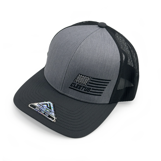 Black and Gray Machine Cleetus Hat