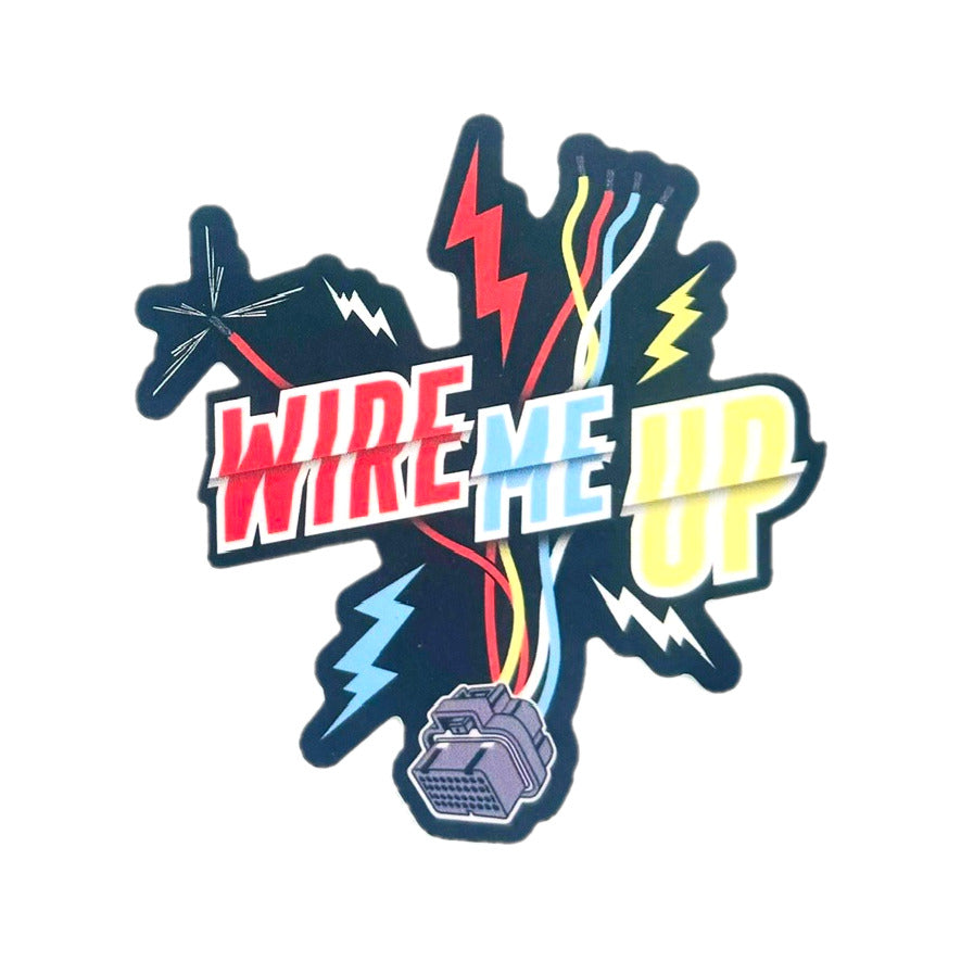Zack The Wiring Guy Wire Me Up Sticker – Cleetus Mcfarland