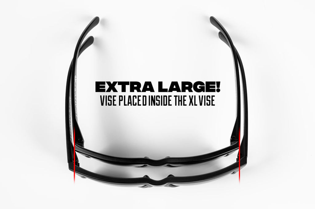 XL VISE Z87 Sunglasses Black Frame: Black Lens