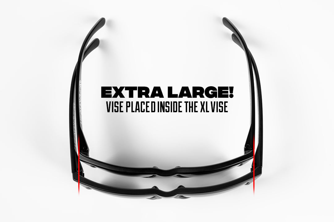 XL VISE Z87 Sunglasses Black Frame: Black Lens