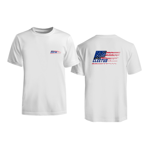 Cleetus Pixel Flag Shirt (Black or White Option)