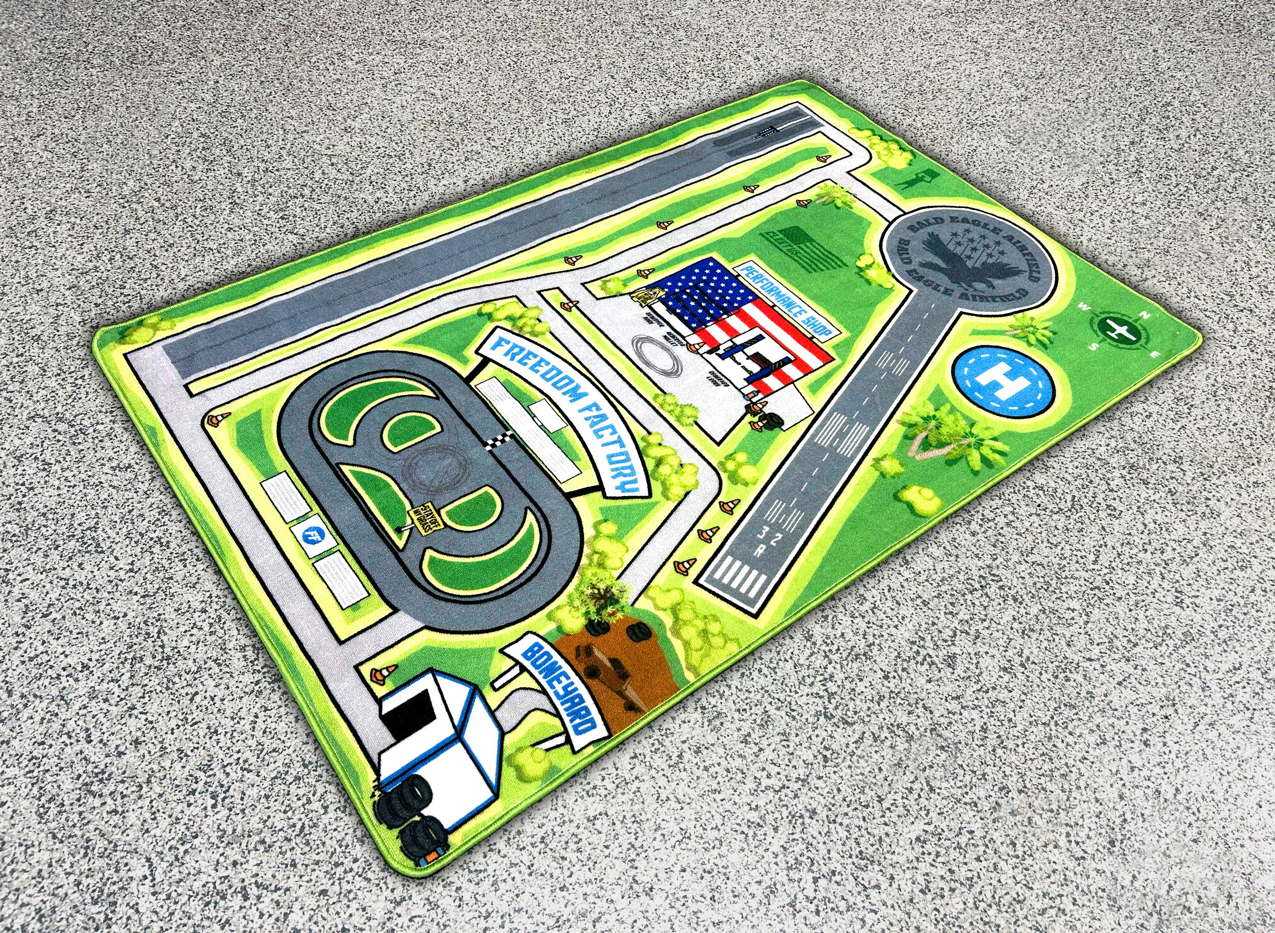 NEW Freedom Factory/Drag Strip Playmat Rug – Cleetus Mcfarland