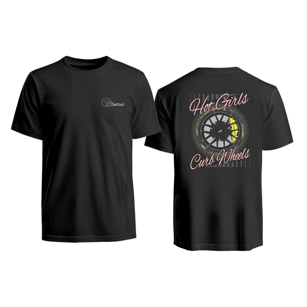 Cleetus Hot Girls Curb Wheels Crop Top Shirt