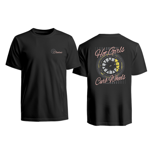 Cleetus Hot Girls Curb Wheels Crop Top Shirt