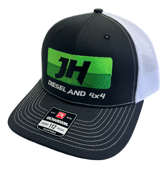 JH's Diesel Black and White Richardson Snapback