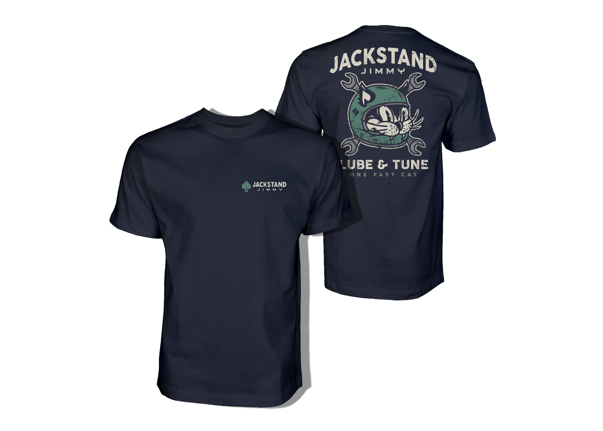 Jackstand Jimmy Retro Helmet Shirt – Cleetus Mcfarland