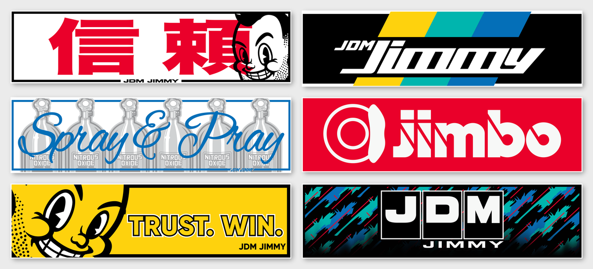 Jackstand Jimmy 4x1 Slap Stickers (6 Piece Set)