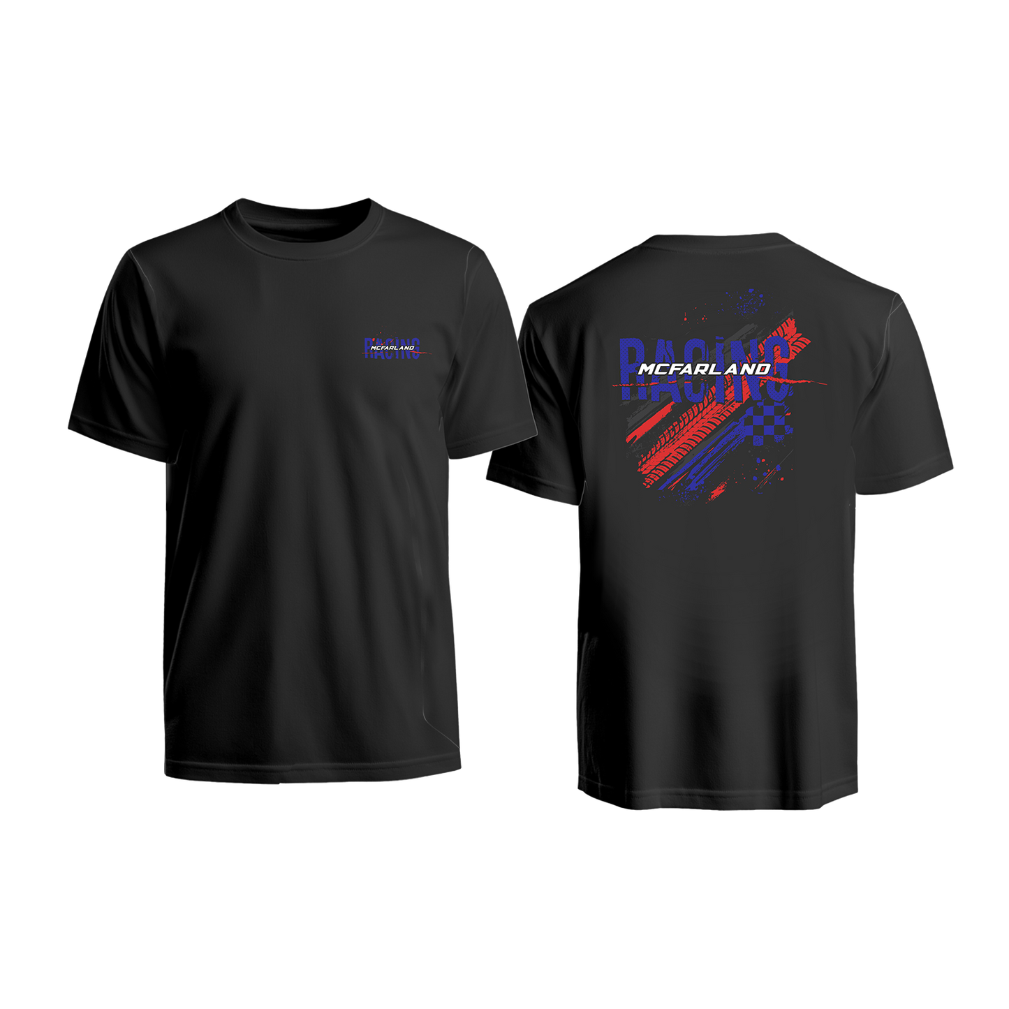 McFarland Racing Tire Tracks Shirt (White or Black)