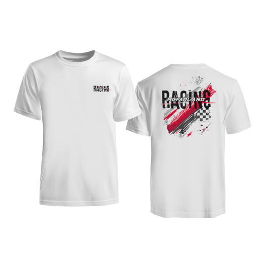 McFarland Racing Tire Tracks Shirt (White or Black)