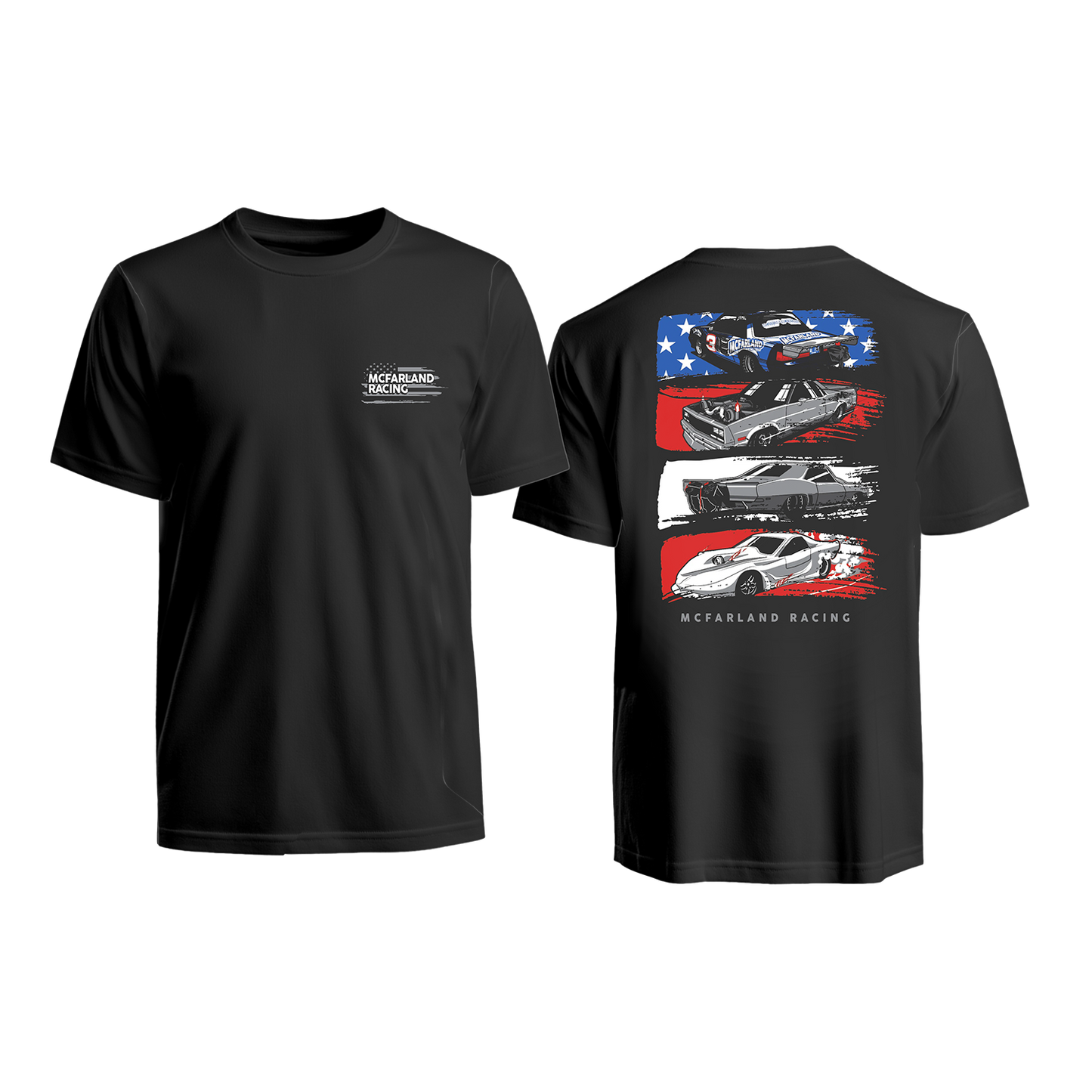 McFarland Racing 4 Flag Shirt