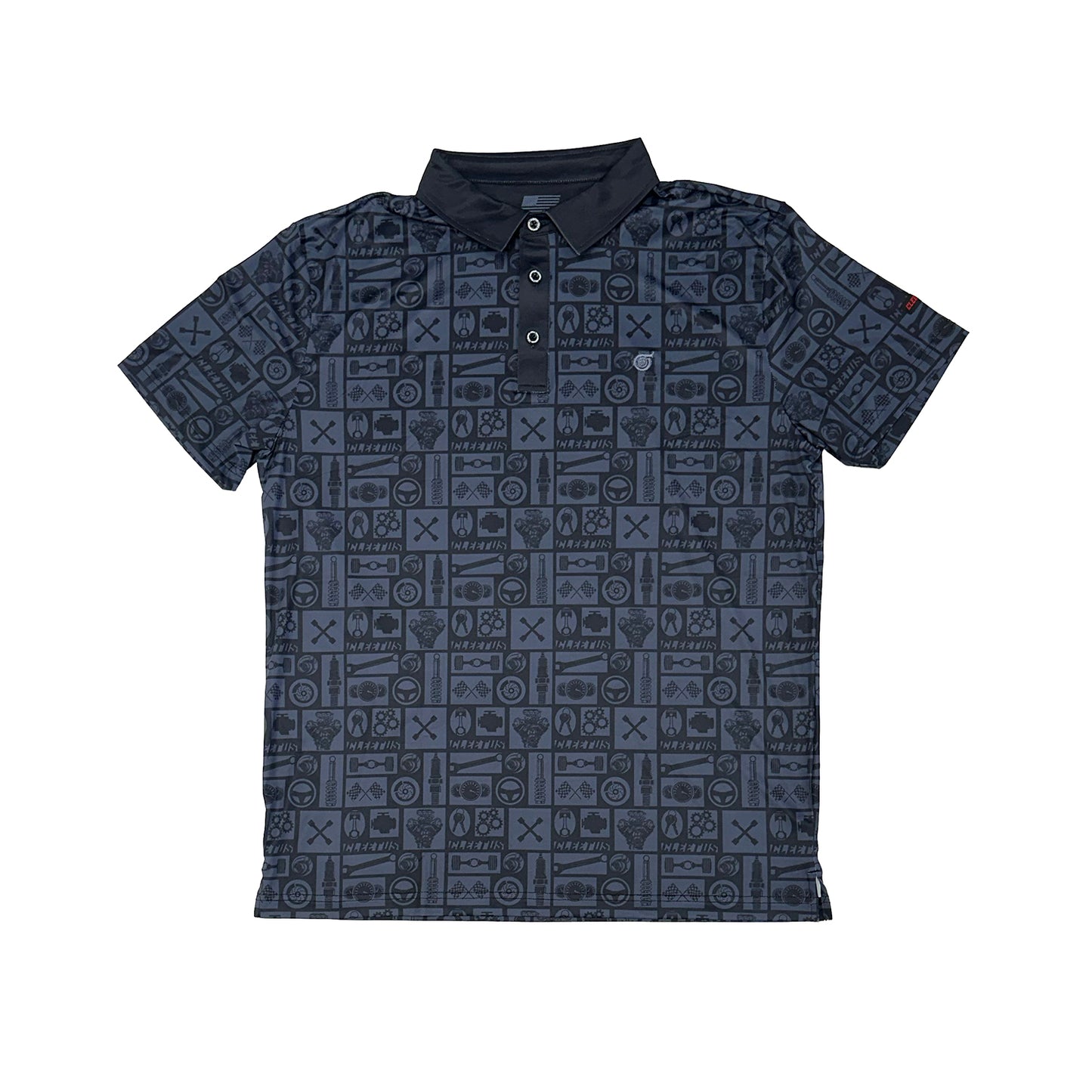 Cleetus Black Performance Polo