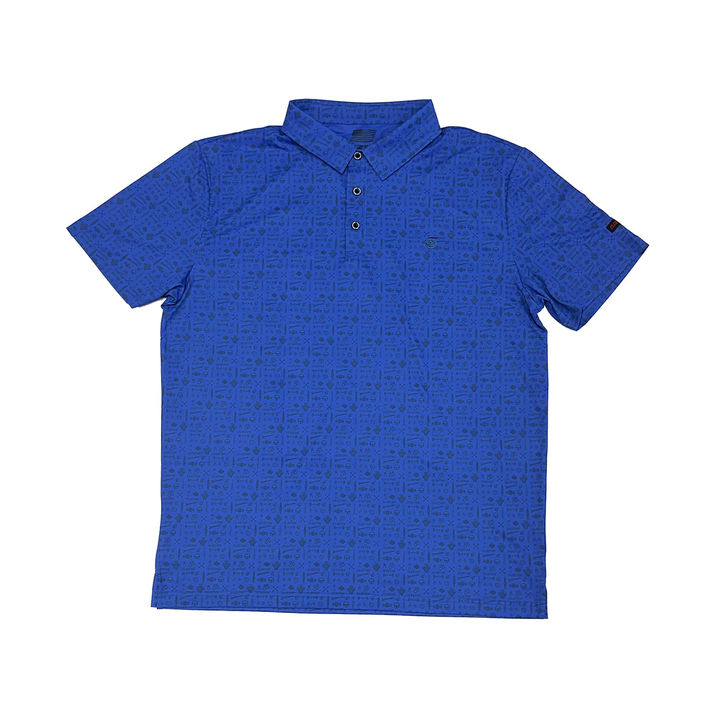 Cleetus Blue Performance Polo