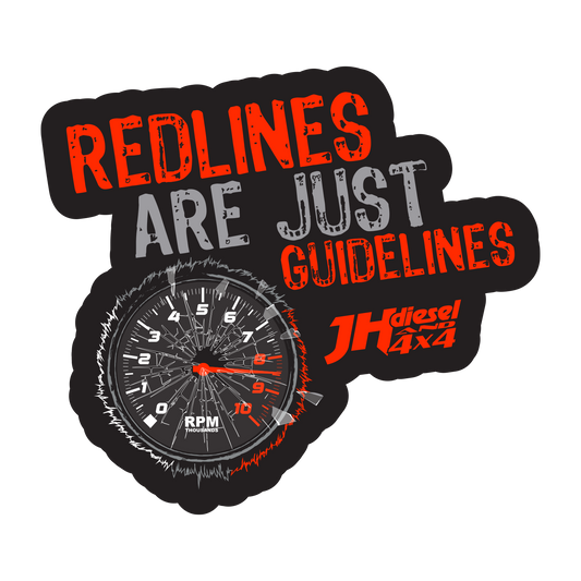 JH's Diesel Red Lines Sticker