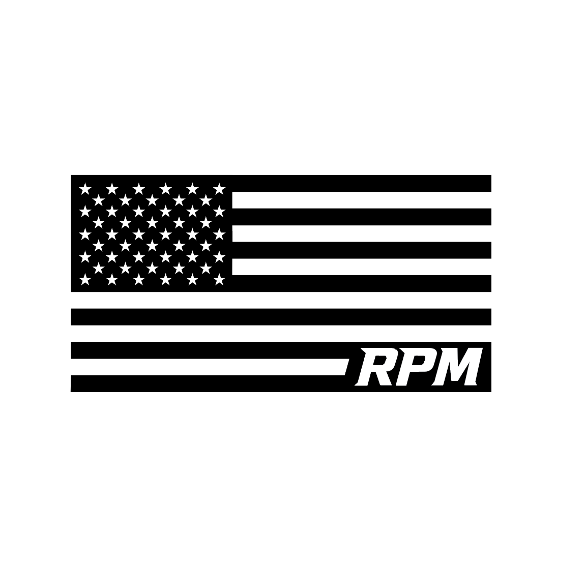 RPM FLAG-STICKER