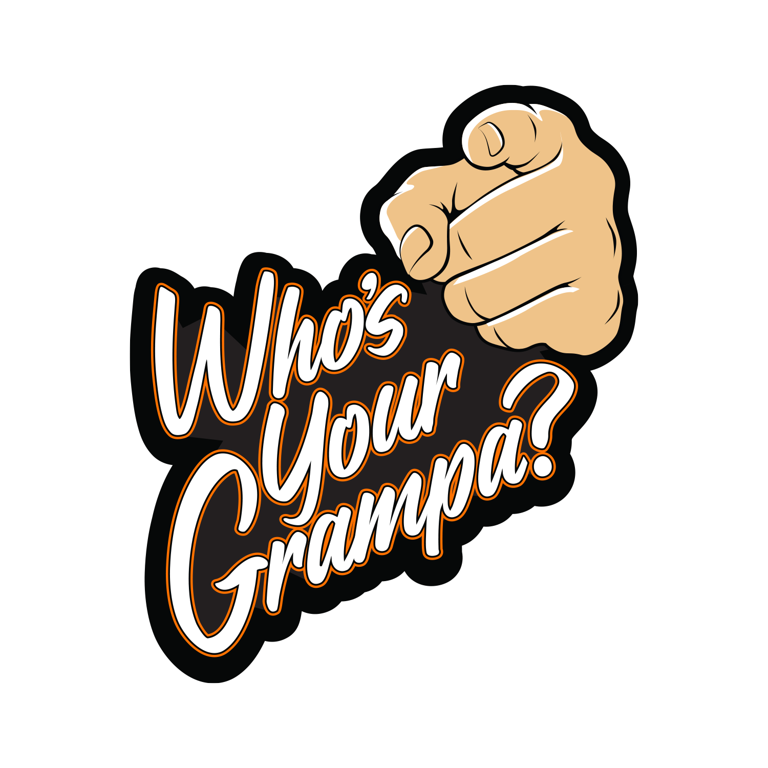 Mr. Sam's Who's Your Grampa Sticker