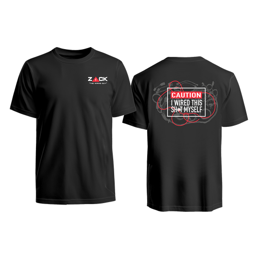 Zack the Wiring Guy Caution Shirt
