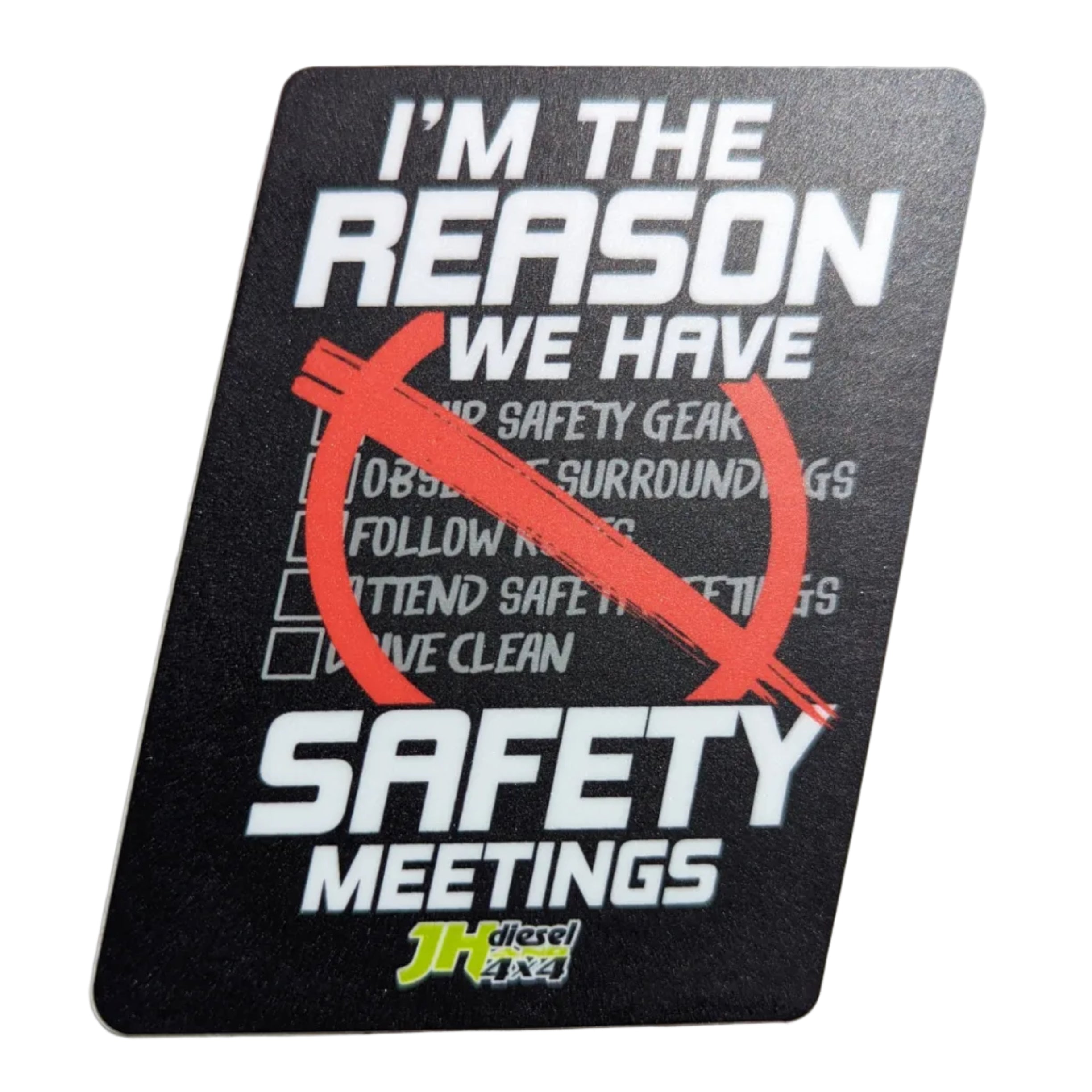 JH's Safety Meetings Sticker